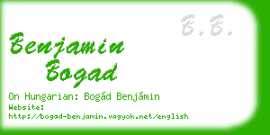 benjamin bogad business card